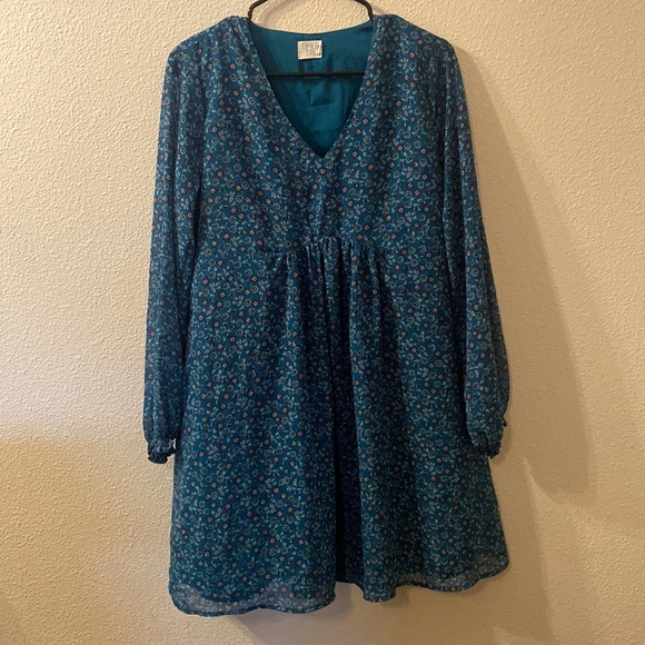 Time and Tru floral dress size small - Picture 1 of 4